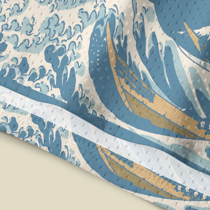 Fibonacci Great Wave Mesh Tank Top