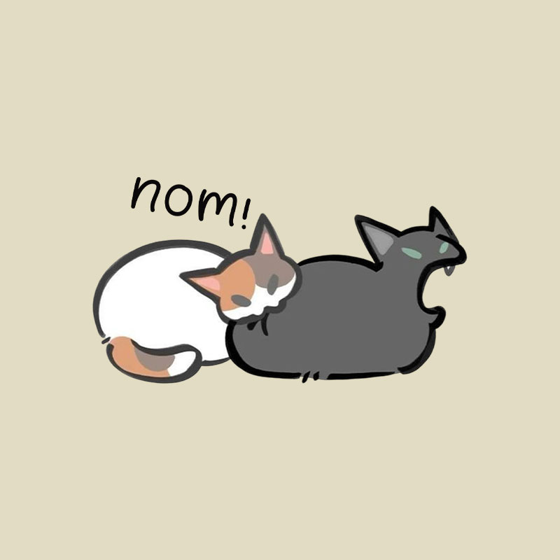 Nom Cat Playful T-Shirt
