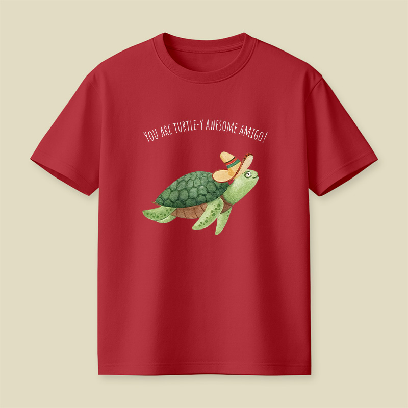 Turtley Awesome Amigo Animal Pun Playful T-Shirt