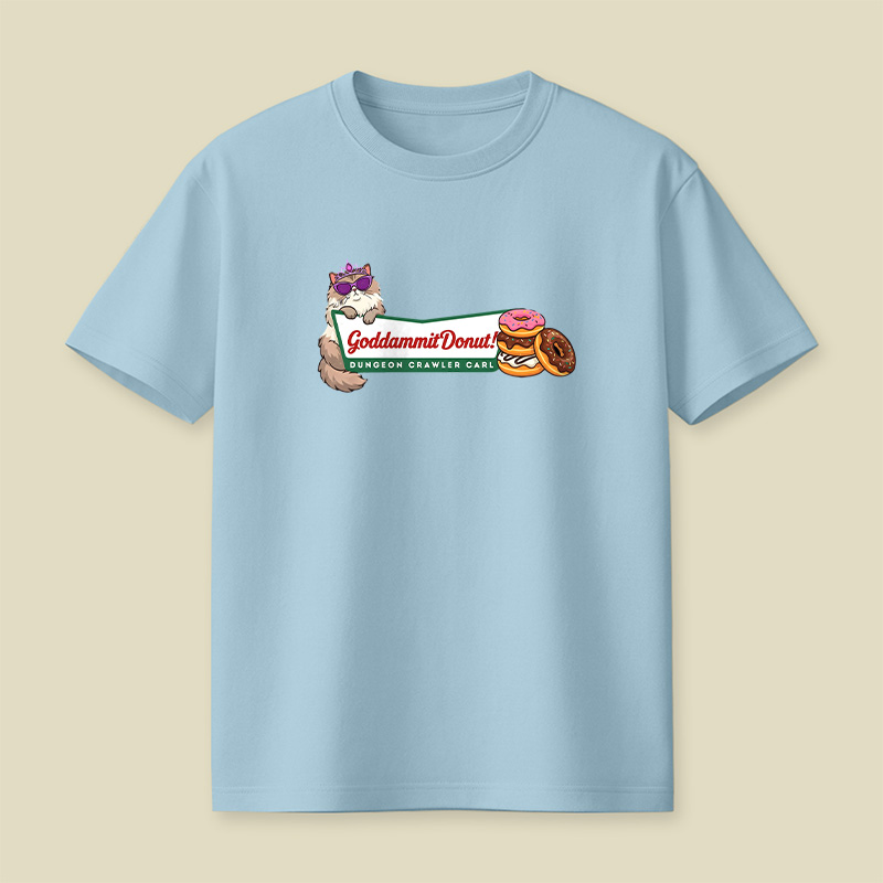 Cat Donut Chaos Playful T-Shirt