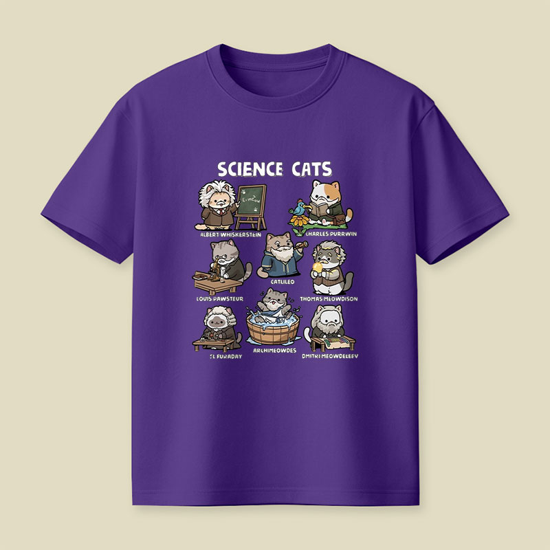 Science Cats Playful T-Shirt