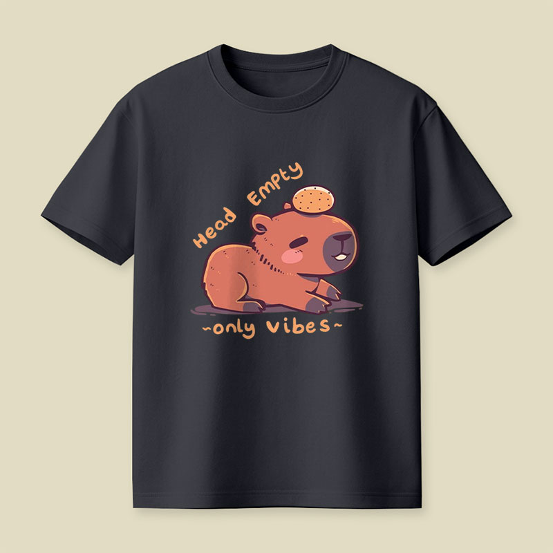 Head Empty Capybara Playful T-Shirt
