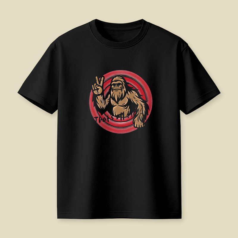 Peaceful Bigfoot Playful T-Shirt