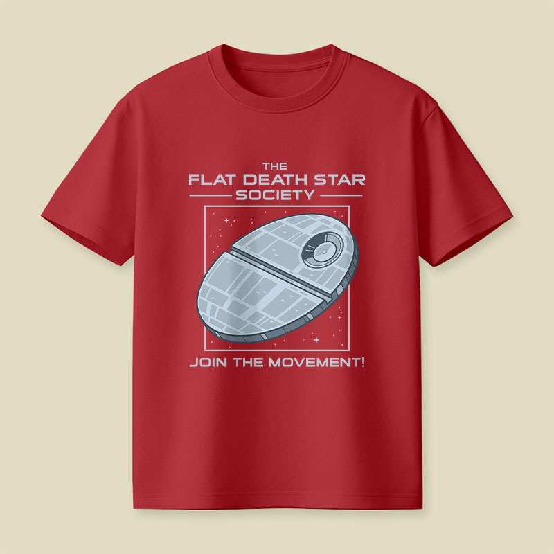 The Flat Death Star Society Playful T-Shirt