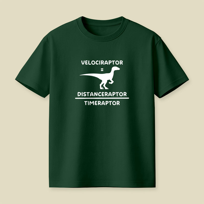 Velociraptor Equation Playful T-Shirt