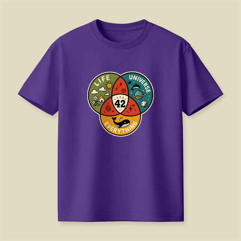 Life The Universe And Everything 42 Playful T-Shirt