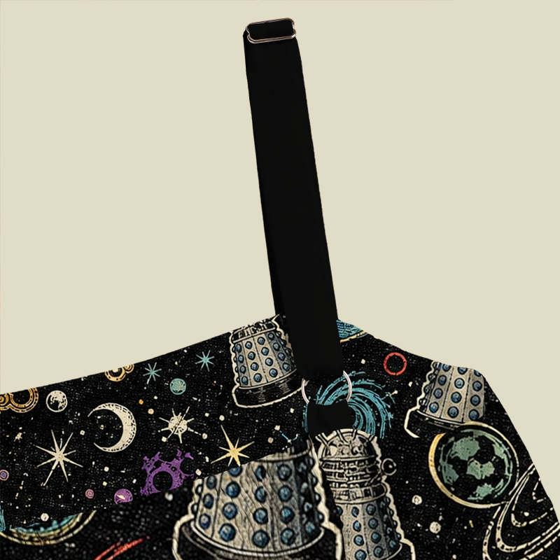 Dark Space Sci‑Fi Adventure Playful Maxi Dress