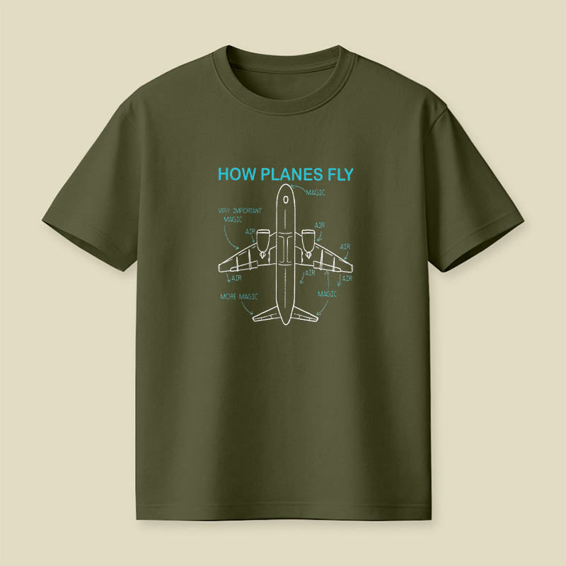 How Planes Fly Playful T-Shirt