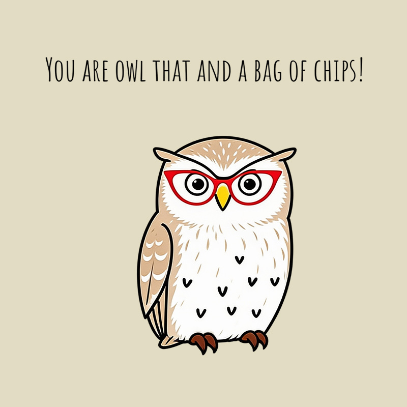 You Are Owl That And A Bag Of Chips Owl Playful T-Shirt