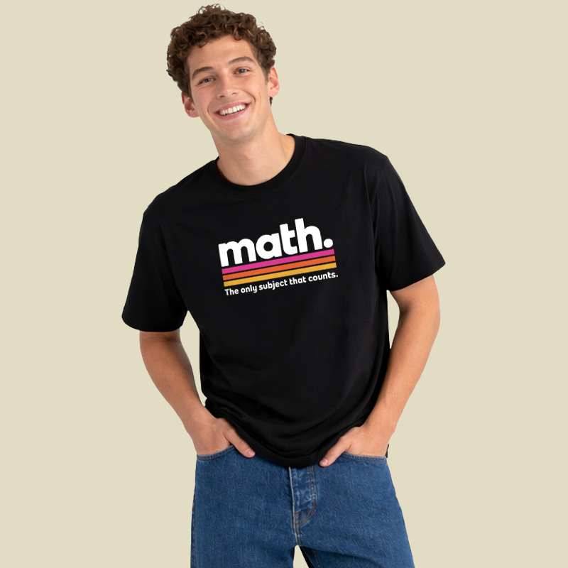 The Only Subject That Counts Math Playful T-Shirt