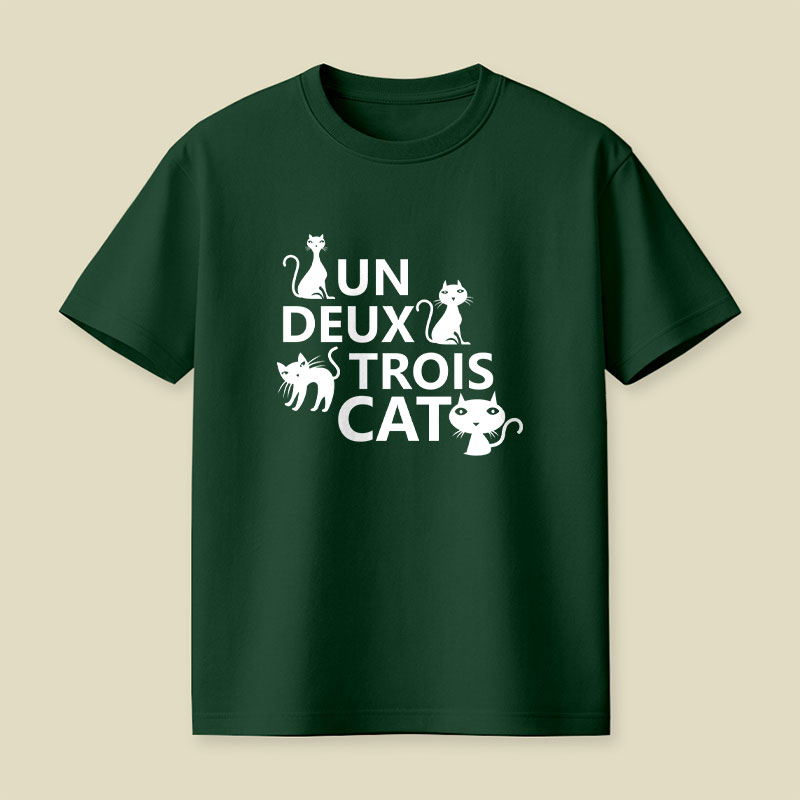 Un Deux Trois Cat Playful T-Shirt