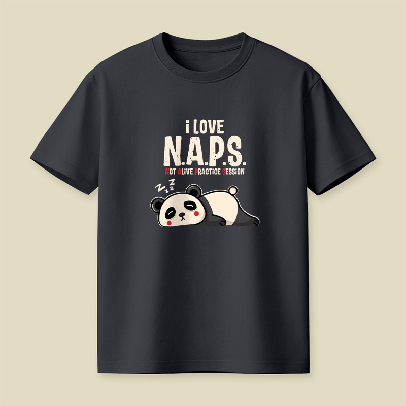 I Love Naps Panda Playful T-Shirt