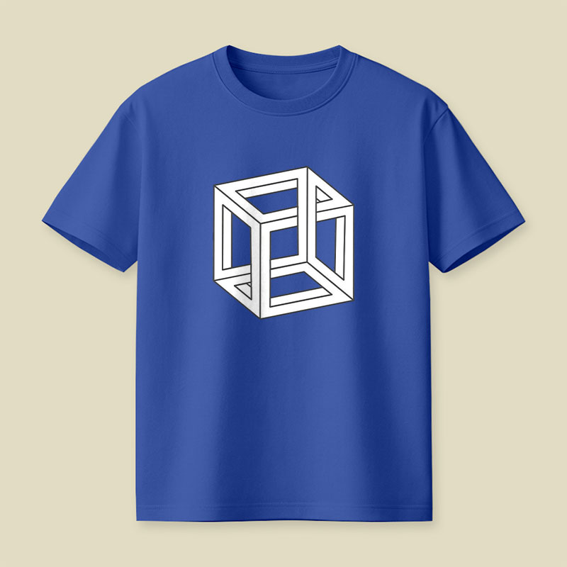 Visual Math Cube Playful T-Shirt