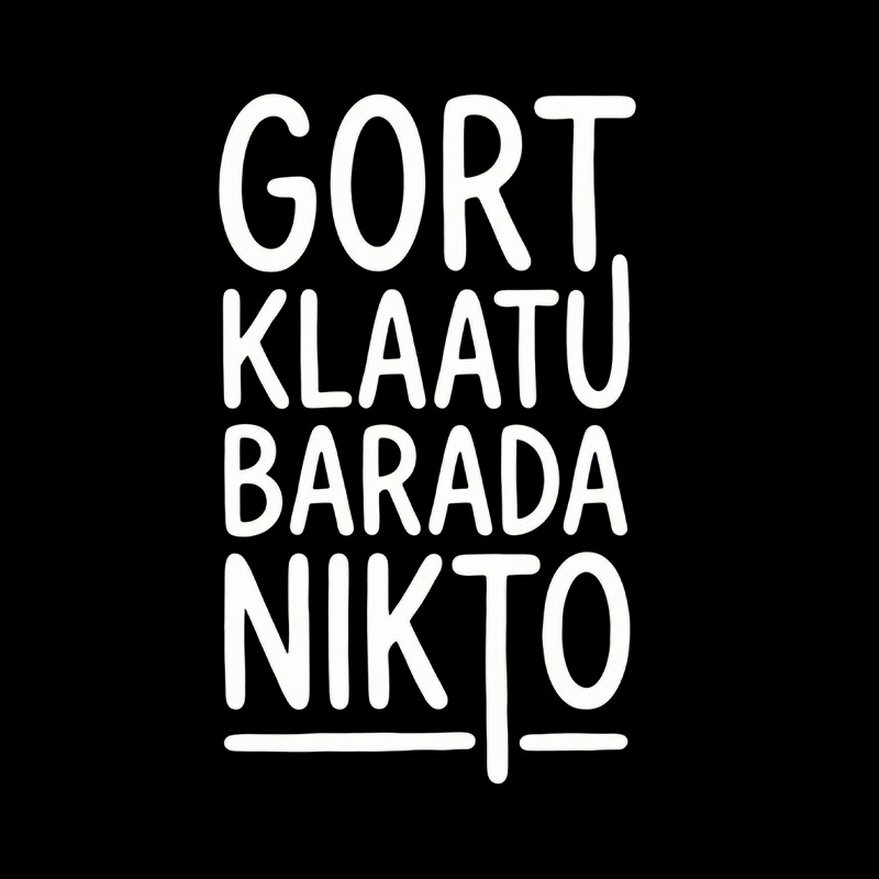 Klaatu Barada Nikto Playful T-Shirt