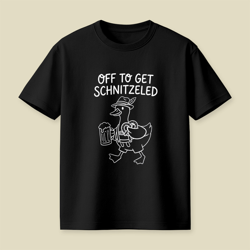 Off To Get Schnitzeled Playful T-Shirt