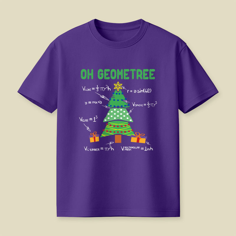 Oh Geometree Geometry Math Science Playful T-Shirt