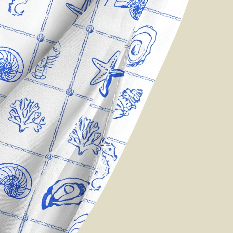 Seashell Blueprint Playful Maxi Dress