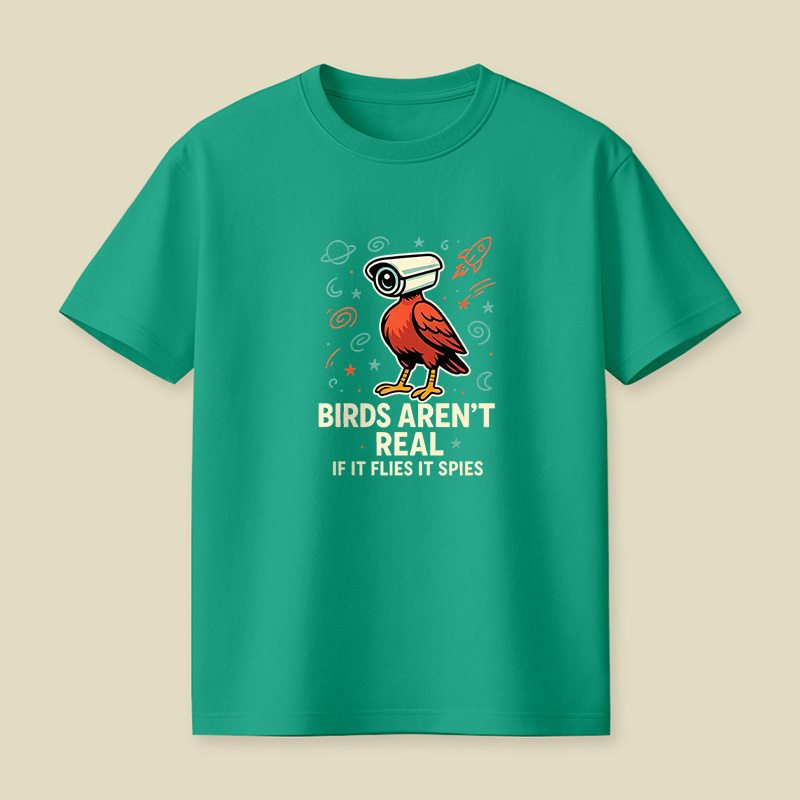 Birds Are Not Real Conspiracy Playful T-Shirt