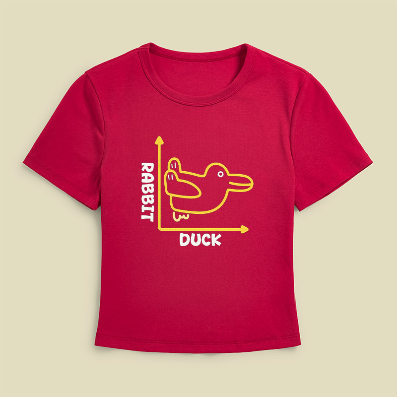 Rabbit or Duck Funny Geek Baby Tee