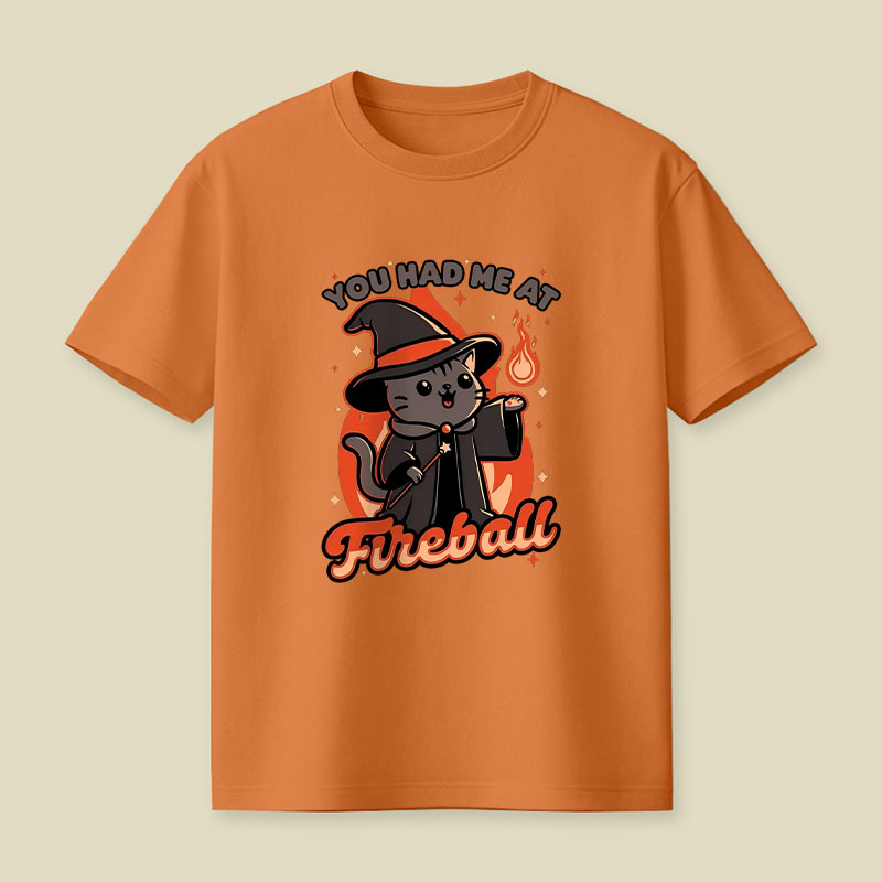 Magical Fireball Cat Playful T-Shirt