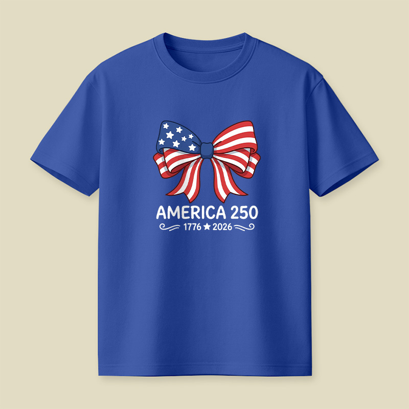 America 250 Patriotic Bow Playful T-Shirt