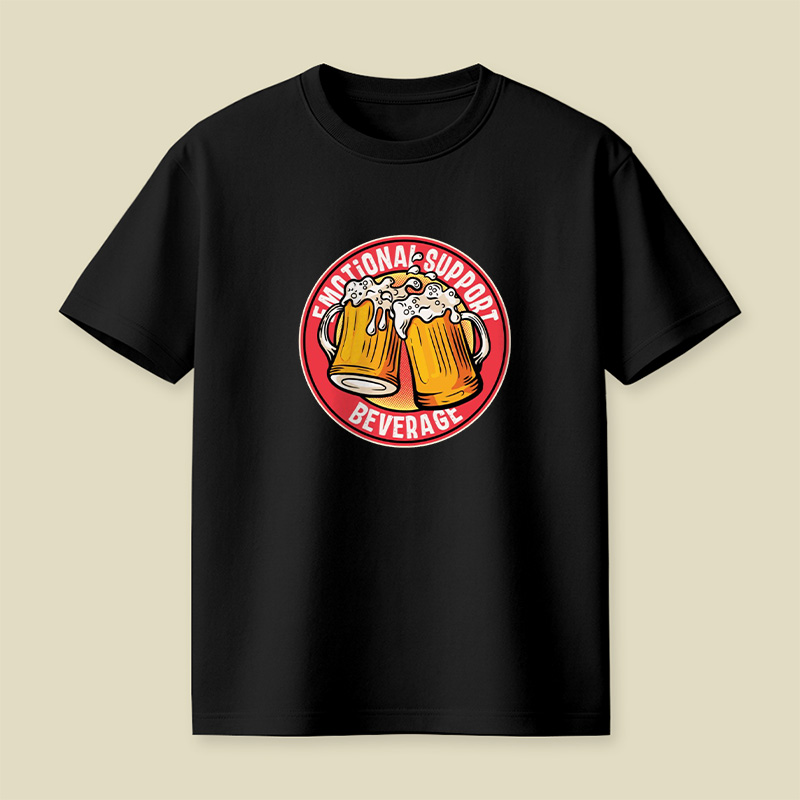 Emotional Support Beer Playful T-Shirt