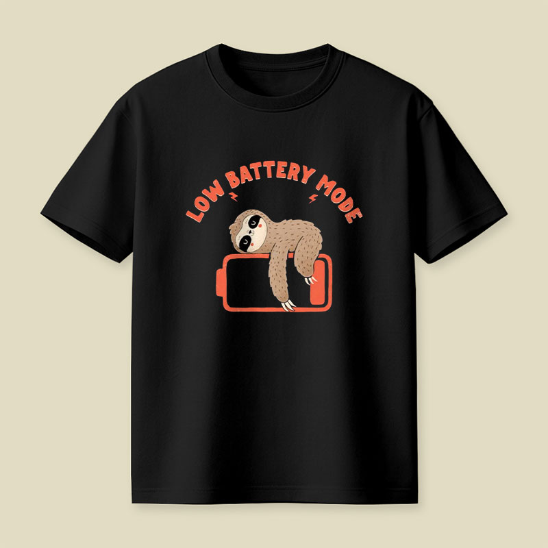 Low Battery Mode Playful T-Shirt