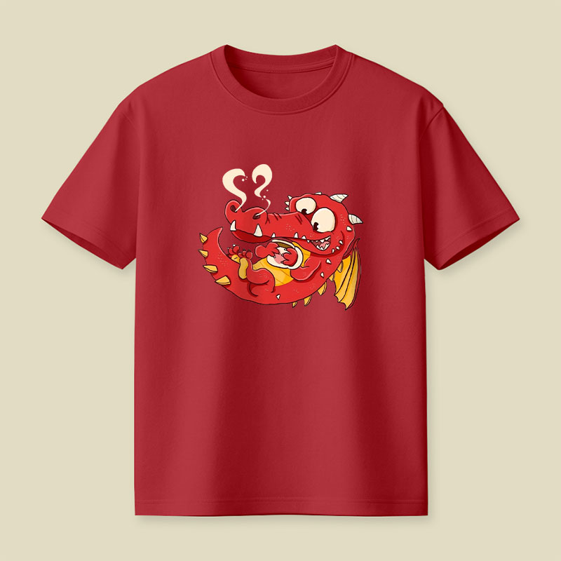 Kaffee Drache Playful T-Shirt