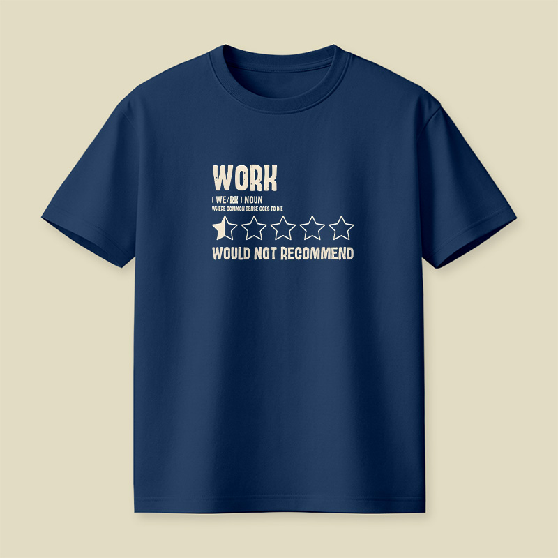 Work One Star Review Playful T-Shirt