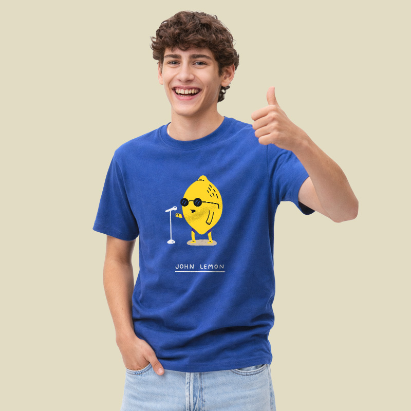 Singing Lemon Cartoon Playful T-Shirt