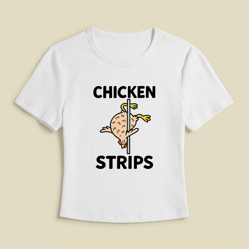 Chicken Strips Meme Geek Baby Tee