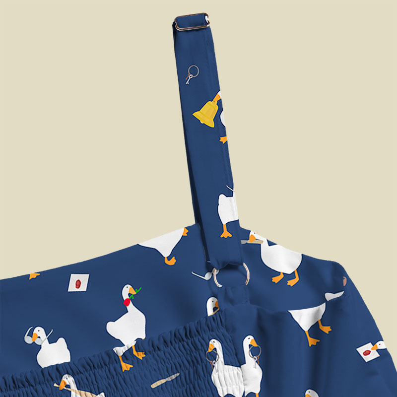 Goose Game Blue Playful Maxi Dress
