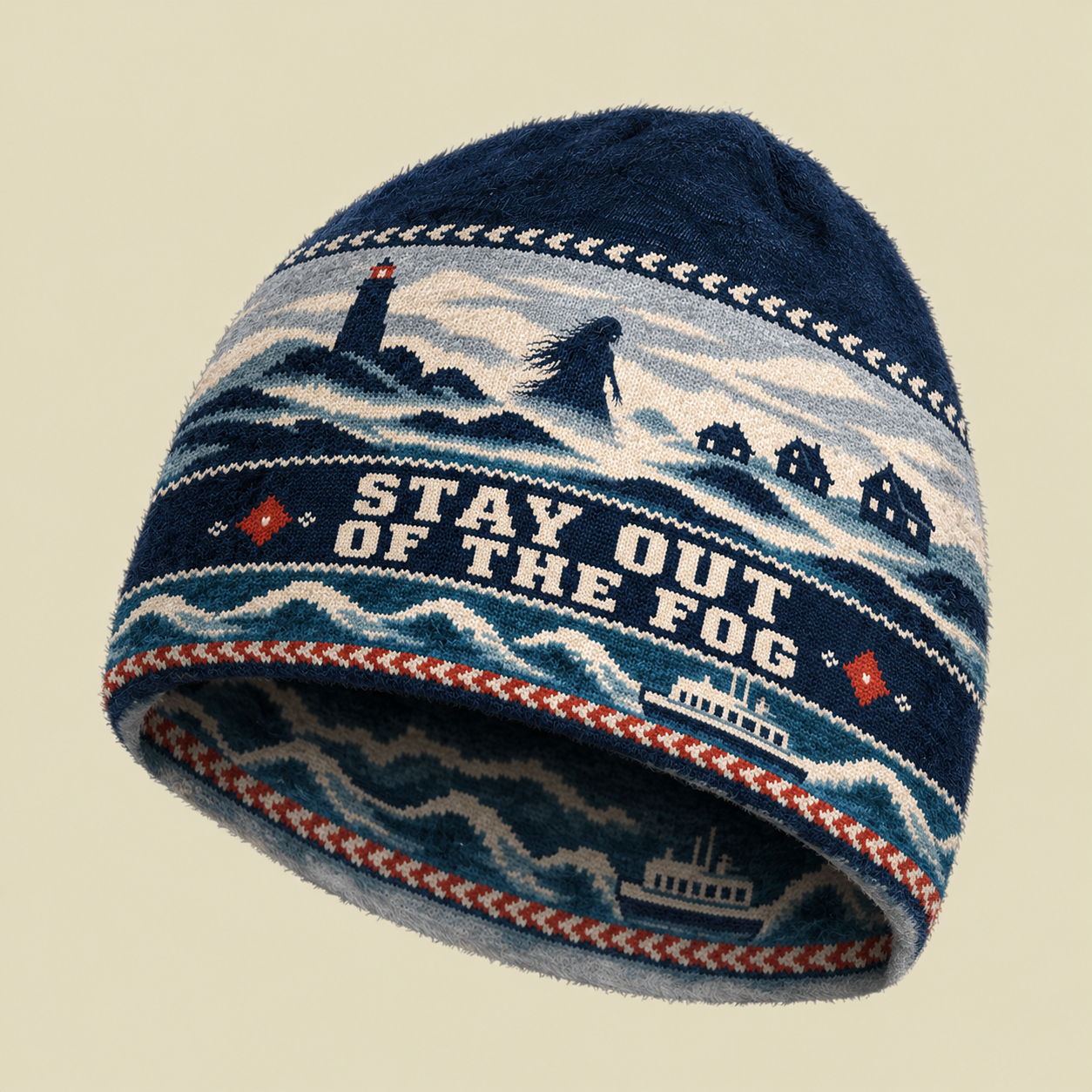Stay Out Of The Fog Fuzzy Beanie