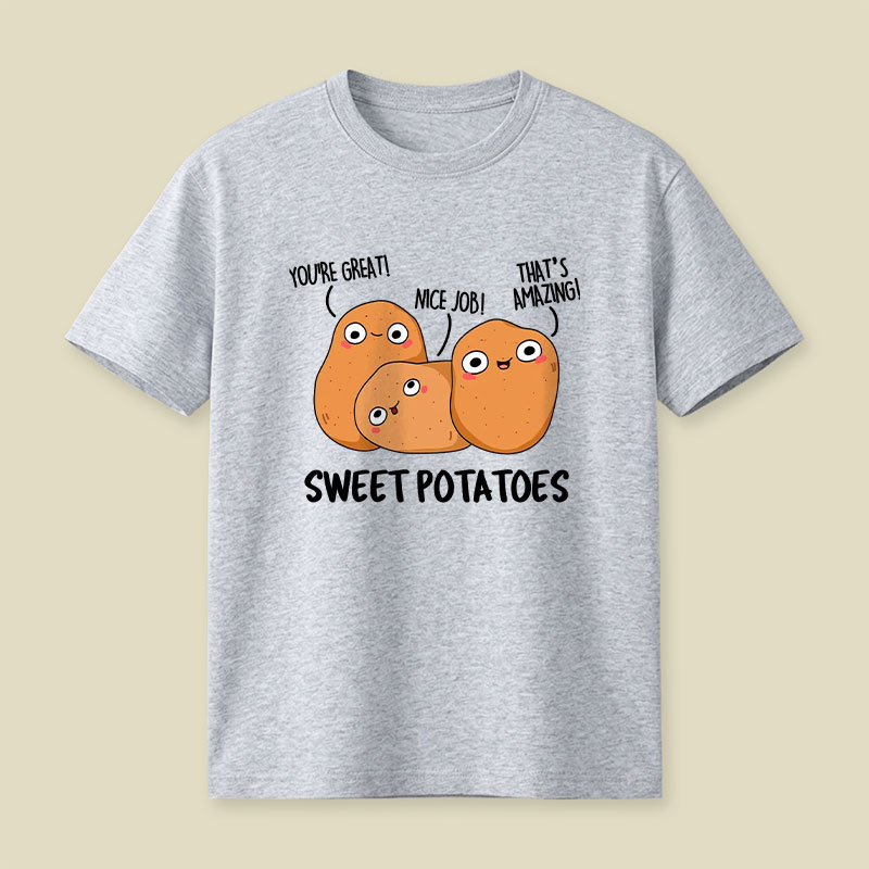 Sweet Potatoes Funny Vegetable Puns Playful T-Shirt