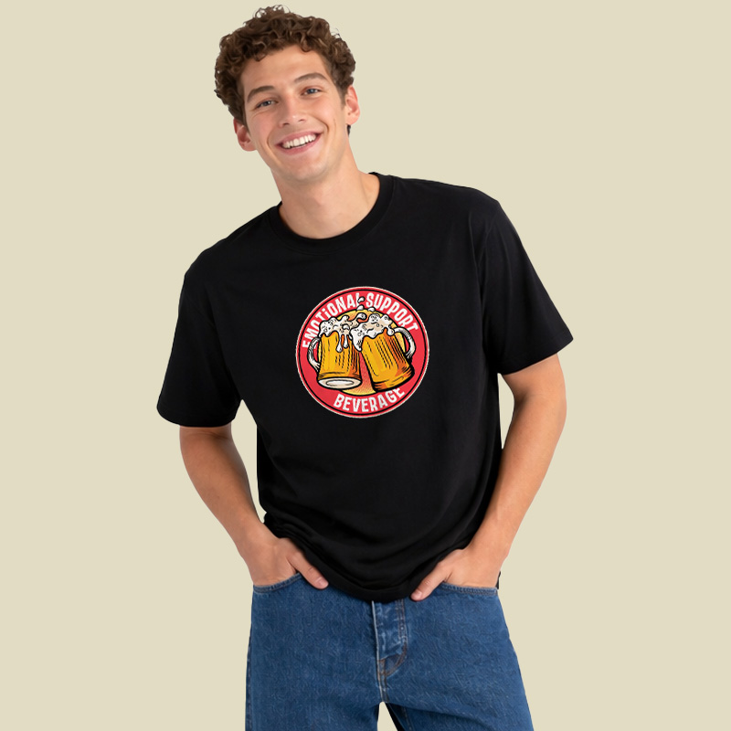 Emotional Support Beer Playful T-Shirt