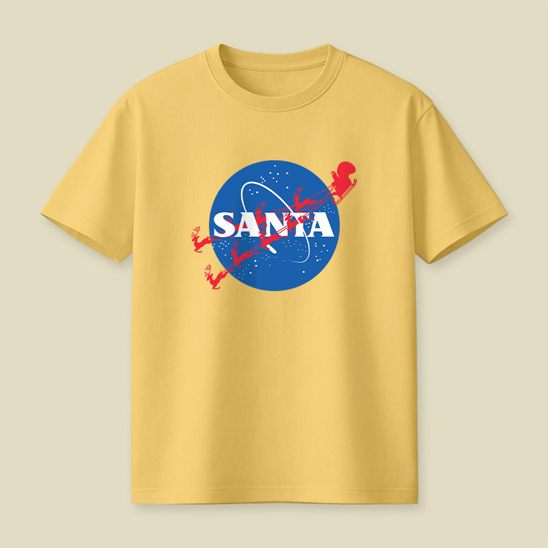 Christmas Space Santa Playful T-Shirt