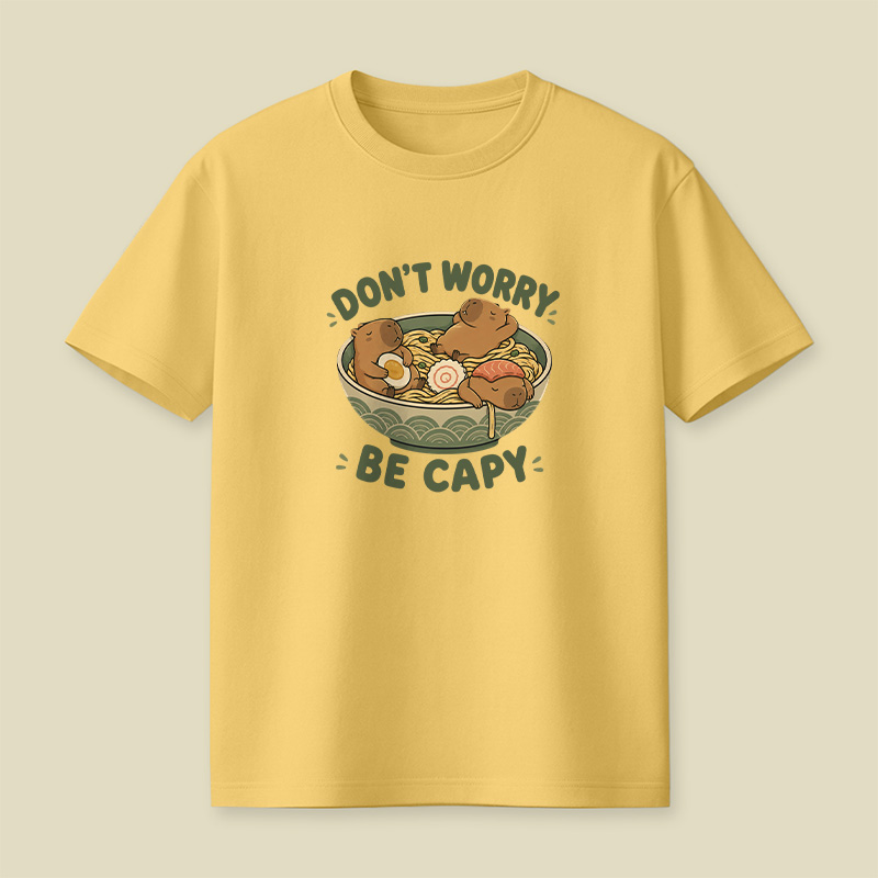 Do Not Worry Be Capy Playful T-Shirt