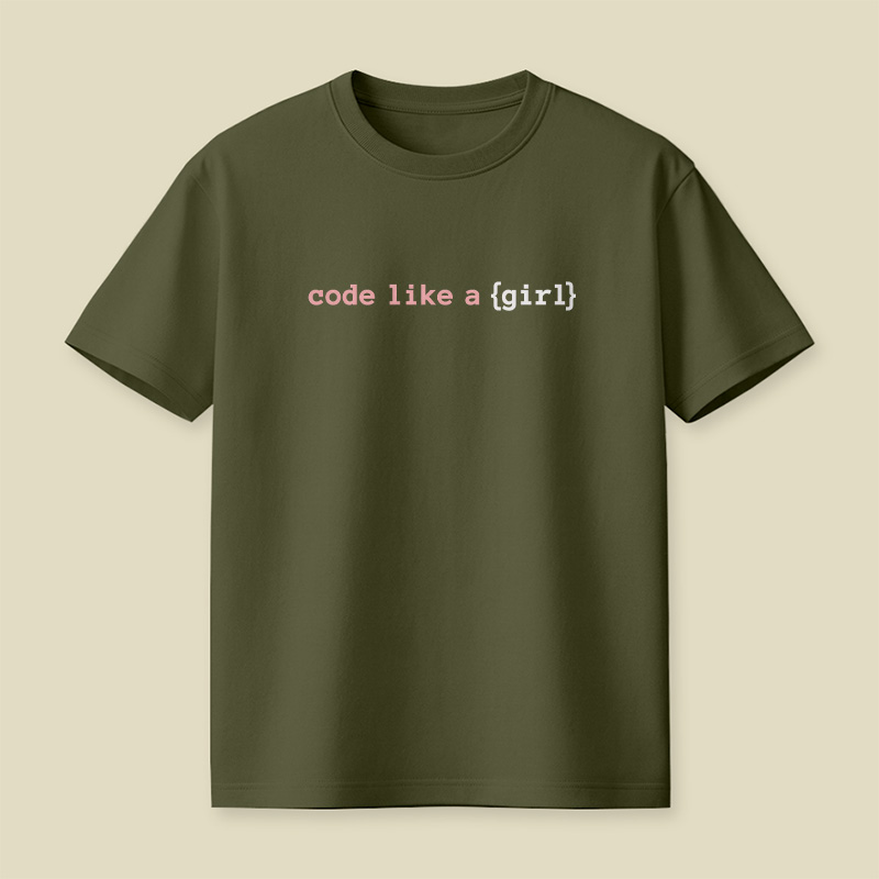 Code Like A Girl Dev Girl Playful T-Shirt