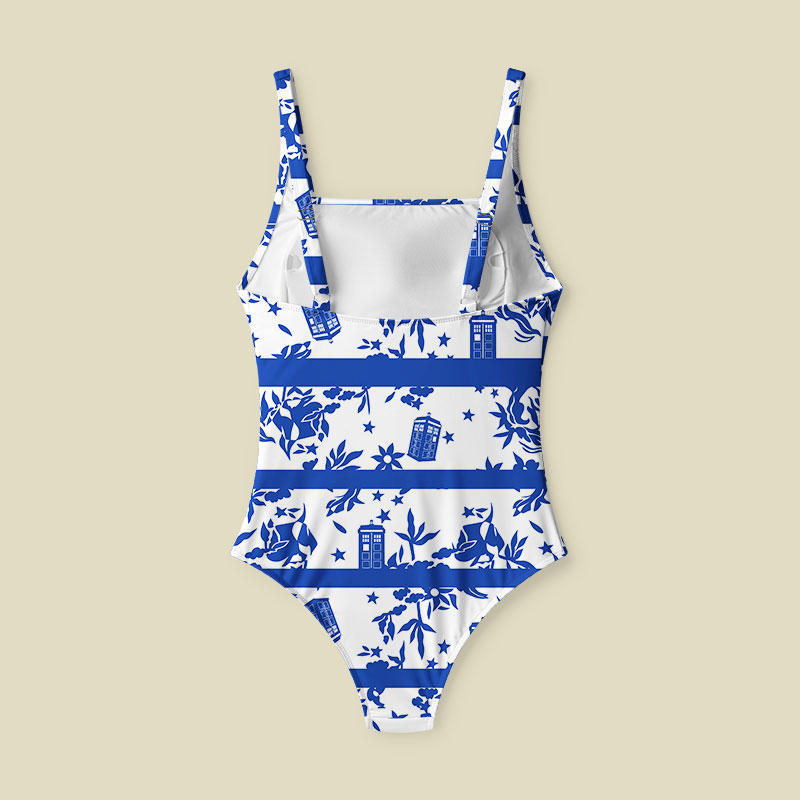 Blue Willow Tardis Tummy Control One Piece Swimsuit