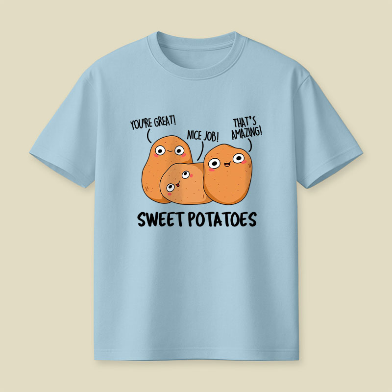Sweet Potatoes Funny Vegetable Puns Playful T-Shirt