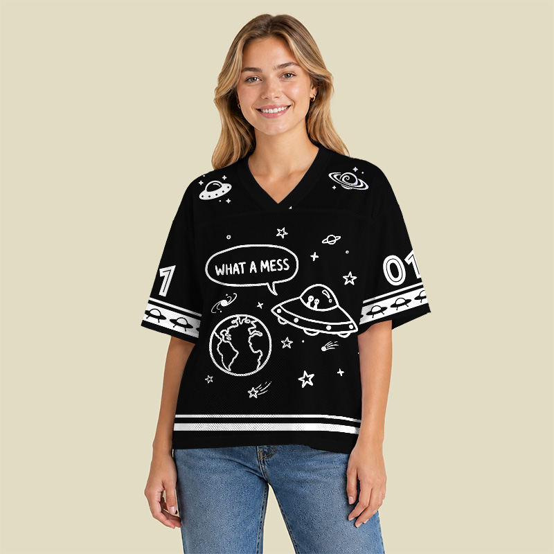 What A Mess Playful Mesh Jersey