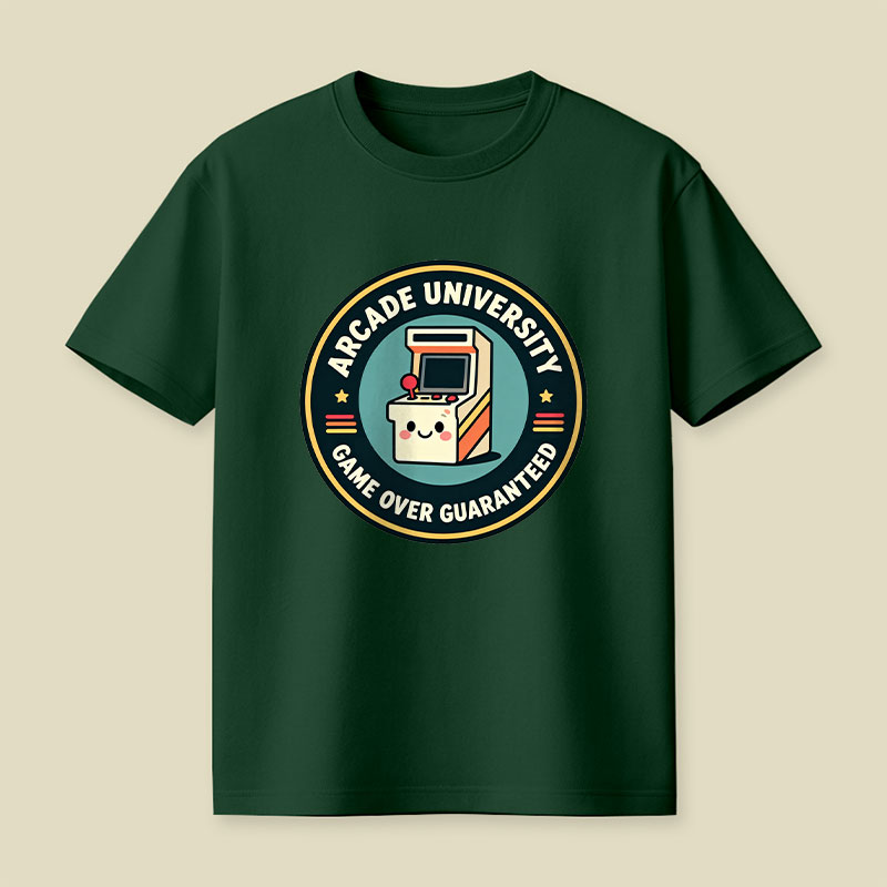 Arcade University Retro Playful T-Shirt