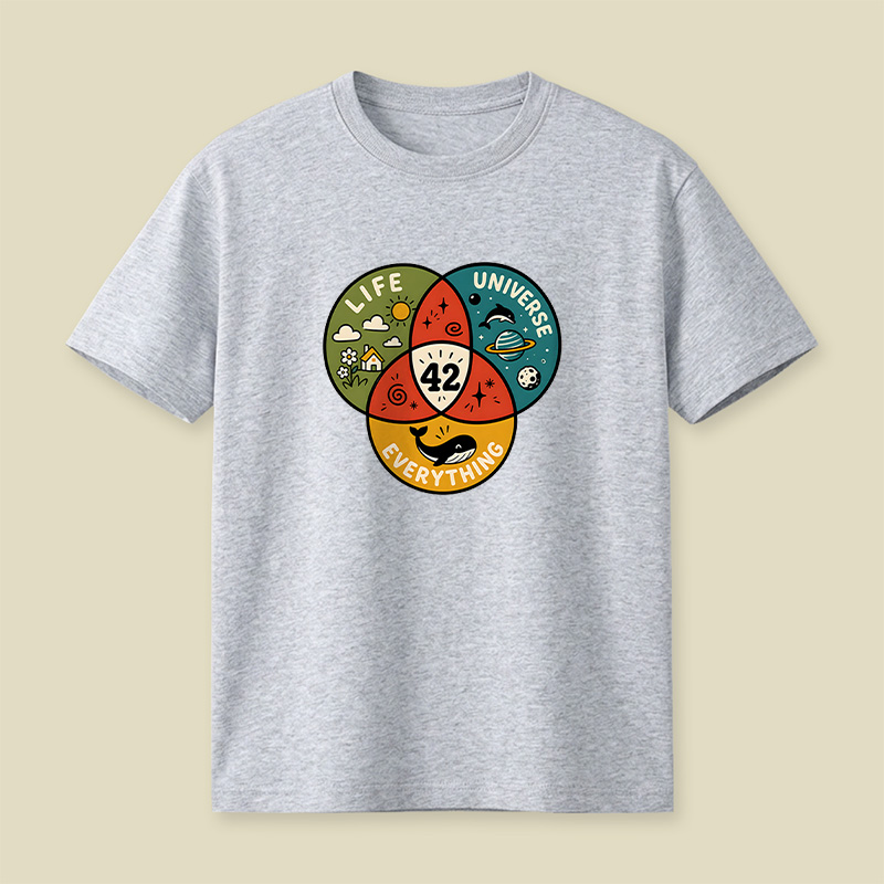 Life The Universe And Everything 42 Playful T-Shirt