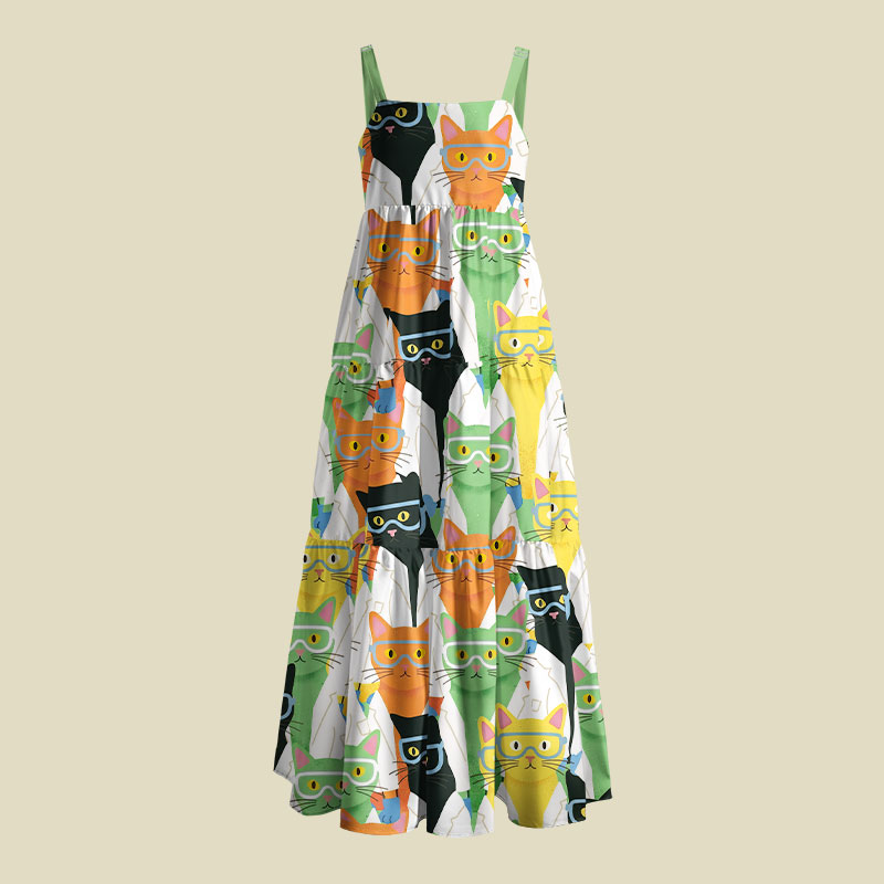 Lab Kitten Playful Maxi Dress
