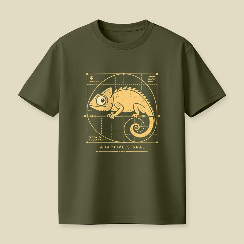 Adaptive Signal - Golden Ratio Chameleon Playful T-Shirt