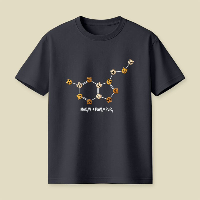 Happiness Meowlecule Playful T-Shirt