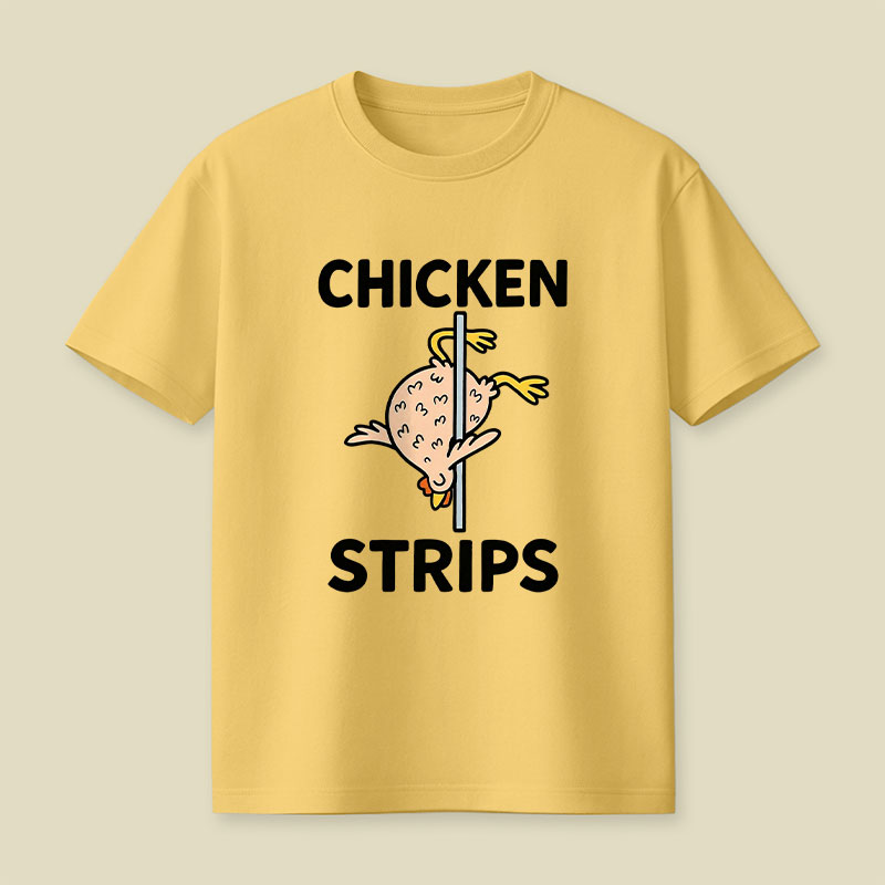 Chicken Strips Meme Playful T-Shirt