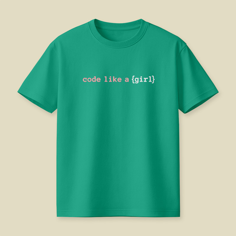 Code Like A Girl Dev Girl Playful T-Shirt