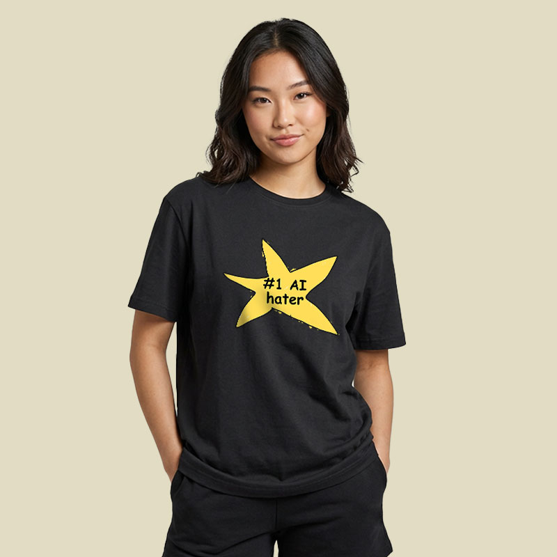 #1 AI Hater Playful T-Shirt