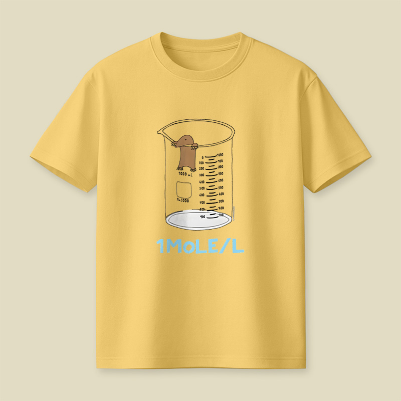 Chemistry 1 Mole Per Litre For Mole Or Avogadro Day Essential Playful T-Shirt